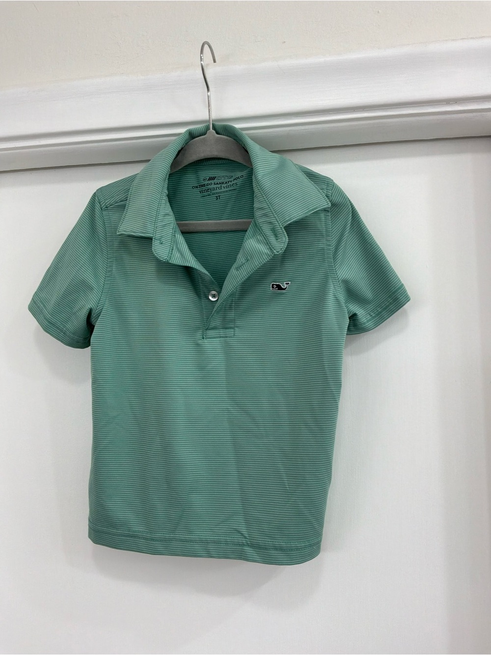 Vineyard Vines Kids Mint Green Short-Sleeve Polo